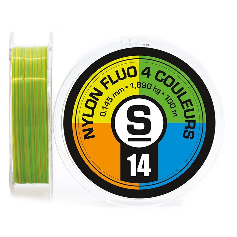 Nylon fluo  4 couleurs