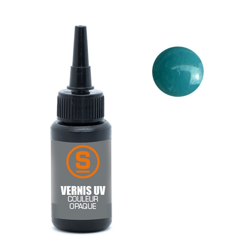 turquoise UV varnish